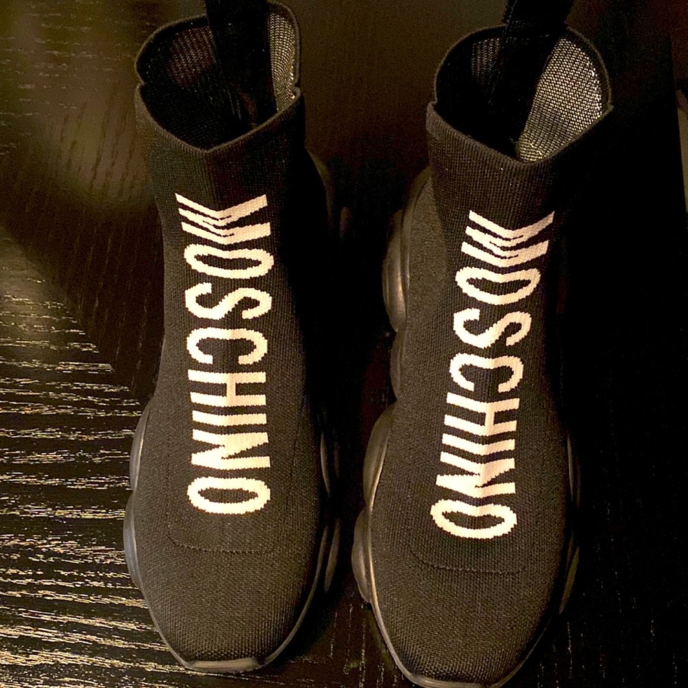 Women’s size 11 Moschino Sock Sneaker. Never worn